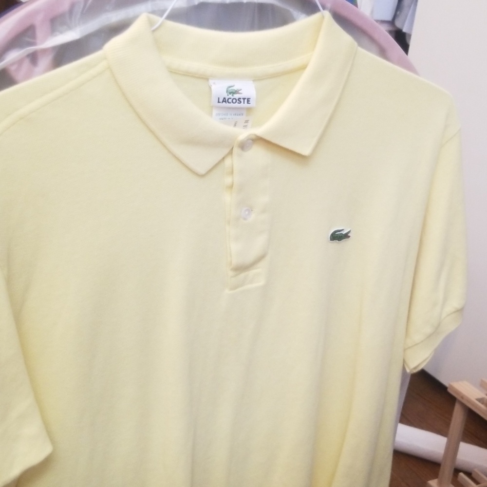 Lacoste yellow polo shirt 6